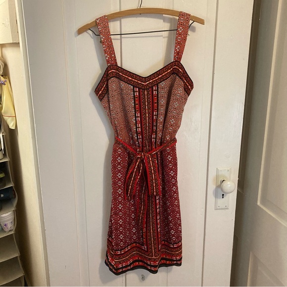 White House Black Market Geometric Pattern Dress - Picture 2 of 7